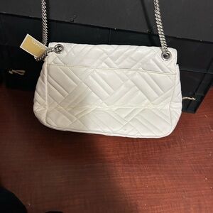 MICHAEL Michael Kors White Quilted Shoulder Bag